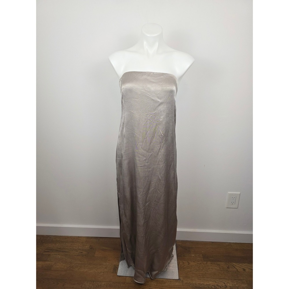 DISSH Strapless Maxi Dress in Taupe